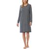 Schiesser Camicia da Notte Casual Essentials da Donna, Blu Notte, 44, Blu Notte_181745, 50