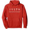 Grow Positive Thoughts T-Shirt by T&T Grow Positive Thoughts Shirt Flowers Felpa con Cappuccio, Unisex per Adulti, Rosso, M