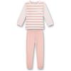 Sanetta Schlafanzug Lang Set di Pigiama, Argento e Rosa, 128 cm Bambina