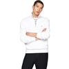 Tommy Hilfiger Uomo Felpa con Cerniera Essential Fleece 1/4 Zip Colletto Troyer, Bianco (White), 3XL
