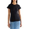 Wrangler Camicia da Donna a Coste con Cappuccio, Nero, M