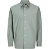 JACK & JONES Jprblabushwick Stanley - Maglietta L/S SN Camicia Casual Uomo (Pacco da 1)