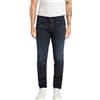 Replay Jeans da Uomo Anbass Slim Fit Hyperflex White Shades con Elasticità