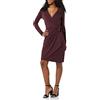 Amazon Essentials Donna Abito Classico Avvolgente a Maniche Lunghe (Taglie Forti Disponibili)