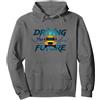 Mademark Scuolabus Driver Driving The Future Inspirational Citazione Felpa con Cappuccio, Unisex per Adulti, Asfalto, M