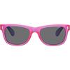 Polaroid P0115 Y2, Occhiali da Sole Unisex - Bambini, Viola (Violet Pink Fluo/Grey Polarized), 46