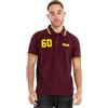 Lonsdale London HELLISTER Uomo Polo Borgogna 100% Cotone Regular