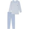 Schiesser Set Pigiama Lungo da Ragazza 100% Cotone Organico - Taglie da 92 a 140 Pigiama, Air_181816, 104