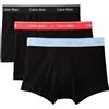 Calvin Klein Uomo Pantaloncini Boxer Confezione da 3 con Fascia con Logo, Nero (Black Bodies W/Black/Punch Pink/Br), M