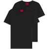HUGO BOSS HUGO Round Maglietta, Nero, L (Pacco da 2) Uomo