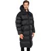 Schott NYC 2190MAX, Piumino con cappuccio extra lungo Unisex - Adulto, Nero/Nero, XS