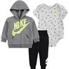 Nike Jdi Toss 3Pc Fz Completo di pantaloni per bimbi Black 9 mesi