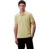 Calvin Klein Uomo Maglietta Polo Maniche Corte Monogram Pique in Cotone
