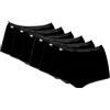 Playtex Slip Cotone Elasticizzato Pack Donna x6, Nero, 10/6XL