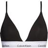 Calvin Klein Donna Reggiseno a Bralette Triangle Imbottitura Estraibile, Nero (Black), XL
