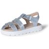 Amazon Essentials Sandali da Pescatore a Punta Chiusa Bambine e Ragazze, Glitter Argento, 32 EU