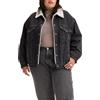 Levi's Plus Size 90s Sherpa Trucker, Jacket Donna, Are You Afraid Of The Dark, 3XL