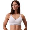 Calvin Klein Donna Bralette Lift con Fascia con Logo, Bianco (White), M