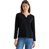 Cecil 3227282 Maglia a Maniche Lunghe con Scollo, Nero, M Donna