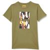 JEEP O102905-E100 J T-Shirt Uomo Stampa Grande Sfondo Corteccia Camouflage J23W Uomo Olive Green XXL