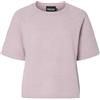 PIECES Pcmikela SS O-Neck Knit Mm Pullover, Nero, S Donna