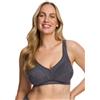 SUSA Reggiseno Sollievo da Donna Senza Ferretto Topsy Plus - Reggiseno da Donna con Spalline Regolabili - Coppa Rinforzata - Sollievo, Onice., 100B