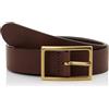 Levi's Donna Baggy & Puffer OTW Bovine Belt, Leather Brown, 60, marrone - leather brown, 66