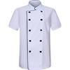 MISEMIYA - Giacca Cuoco Uomo - Giacca Cucina Uomo - Divisa Ristorante 8421B - 5XL, Giacca da Cuoco 8421B - Bianco