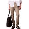 Calvin Klein Uomo Pantaloni Cargo Elastic Ripstop Skinny Fit, Beige (Vintage Khaki), M