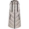 JDY JACQUELINE de YONG - Gilet in piumino da donna JDYSKYLAR, grigio chateau/dettaglio: nero, XS