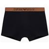 Emporio Armani Boxer da Uomo con Logo Lucido, Nero, M, Nero, M
