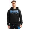 Lonsdale Chatsworth Felpa con, Nero/Blu, M Uomo