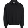 Jack & Jones Jcoconcrete Polo Sweat, Nero, M