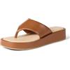 Amazon Essentials Sandali infradito flatform da donna, in ecopelle marrone chiaro, taglia 40