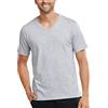 Schiesser Mix & Relax T-Shirt Uomo con Scollo a V Parte Superiore del Pigiama, Grigio (Grigio Blend 202), 46 IT