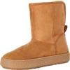 Amazon Essentials Stivaletto alla Caviglia in Shearling Donna, Tan Micro Scamosciato, 37 EU