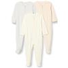 Amazon Essentials Unisex - Bimbi 0-24 Tutina con Piedini