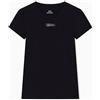 Armani Exchange Maglietta da Donna a Maniche Corte, con Logo, Nero, XL