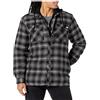 Dickies Fleece Hooded Flannel Shirt Jack Relaxed Camicia, Carbone, M Uomo