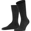 FALKE Sensitive Berlin M So lana cotone con bordino morbido 1 paio, Calzini Uomo, Grigio Anthracite Melange 3080, 43-46