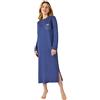 Damart Chemise de Nuit Manches Longues, Maille Jersey Vestaglia, 46-48 (L) Donna