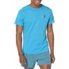 BROOKS 211453488 Distance Short Sleeve 2.0 T-Shirt Uomo Htr Azure Blue Taglia 30