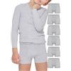 POMPEA 6 Pezzi Boxer Bambino in Cotone, Mutande per Bambini in Tessuto Jersey