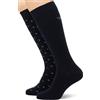 Emporio Armani CALZINI LUNGHI UOMO ALLOVER EAGLE BLU TU, Blu, Taglia unica