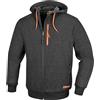BETA 7665G XS - Felpa zip lunga, con cappuccio