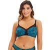 Sans Complexe Complice Reggiseno, Stampa Floreale Blu Smeraldo, 3D Donna