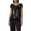 s.Oliver BLACK LABEL 2171261 T-Shirt, Nero, 40 Donna