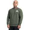 Lonsdale Men Sweatshirt Longridge, Colore:Olive/White, Taglia:L