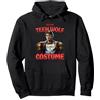 Teen Wolf Halloween Vintage This Is My Teen Wolf Costume Felpa con Cappuccio, Unisex per Adulti, Nero, M