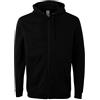 Mukua SF270U - Felpa Unisex con Zip e Cappuccio, Colore: Nero, Taglia S, Nero, S